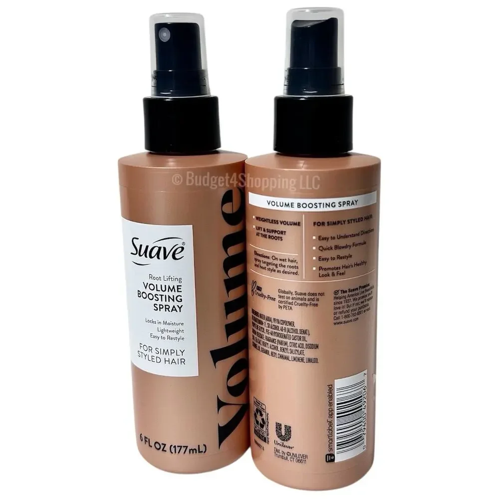 Suave Root Lifting Volume Boosting Spray, 6 fl oz, Pack of 2